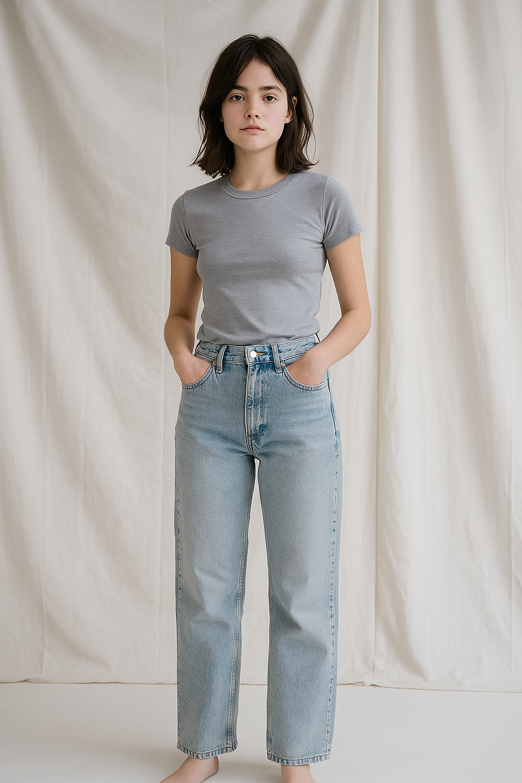 Straight Leg & Ripped Jeans