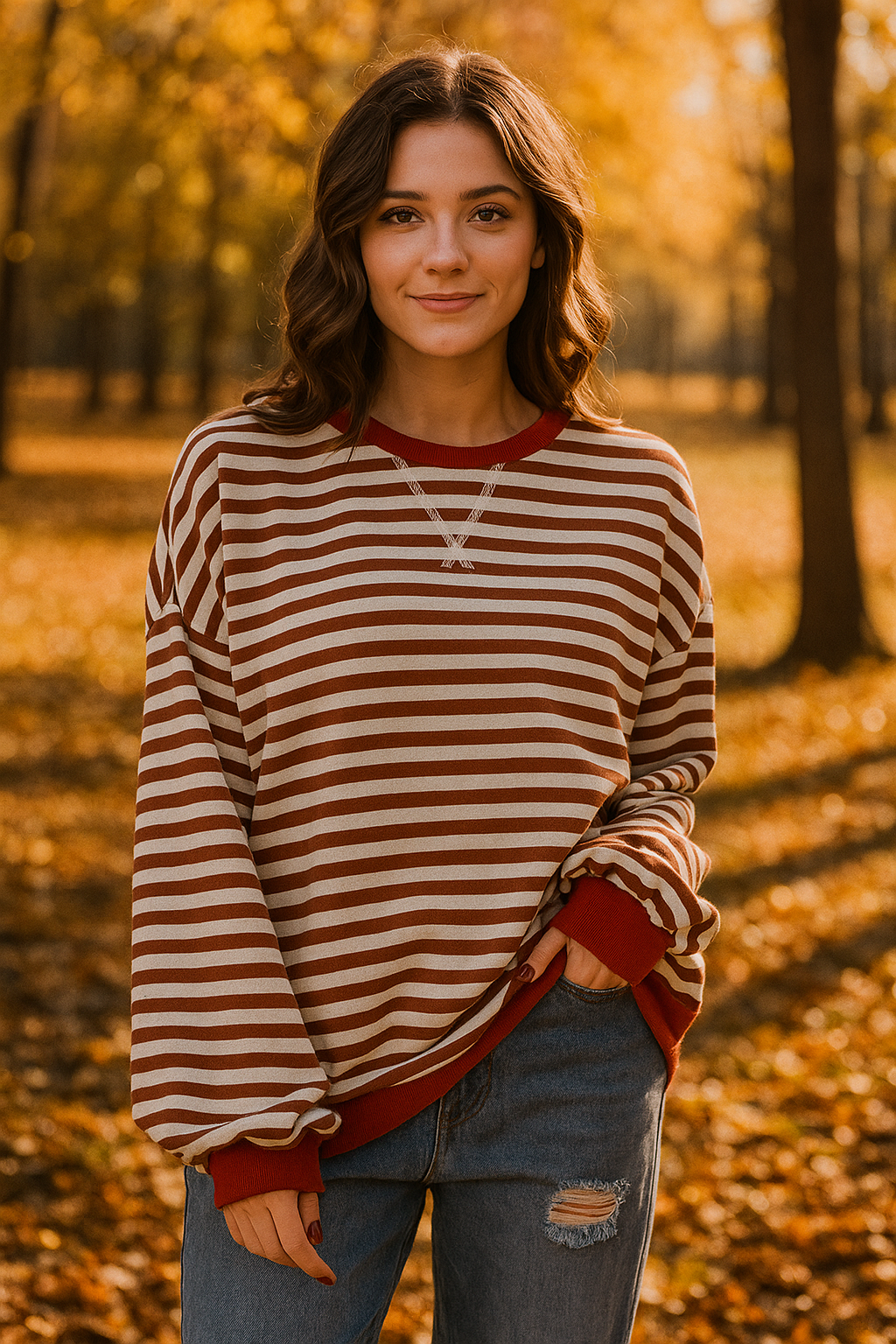 Loose Striped Long Sleeve