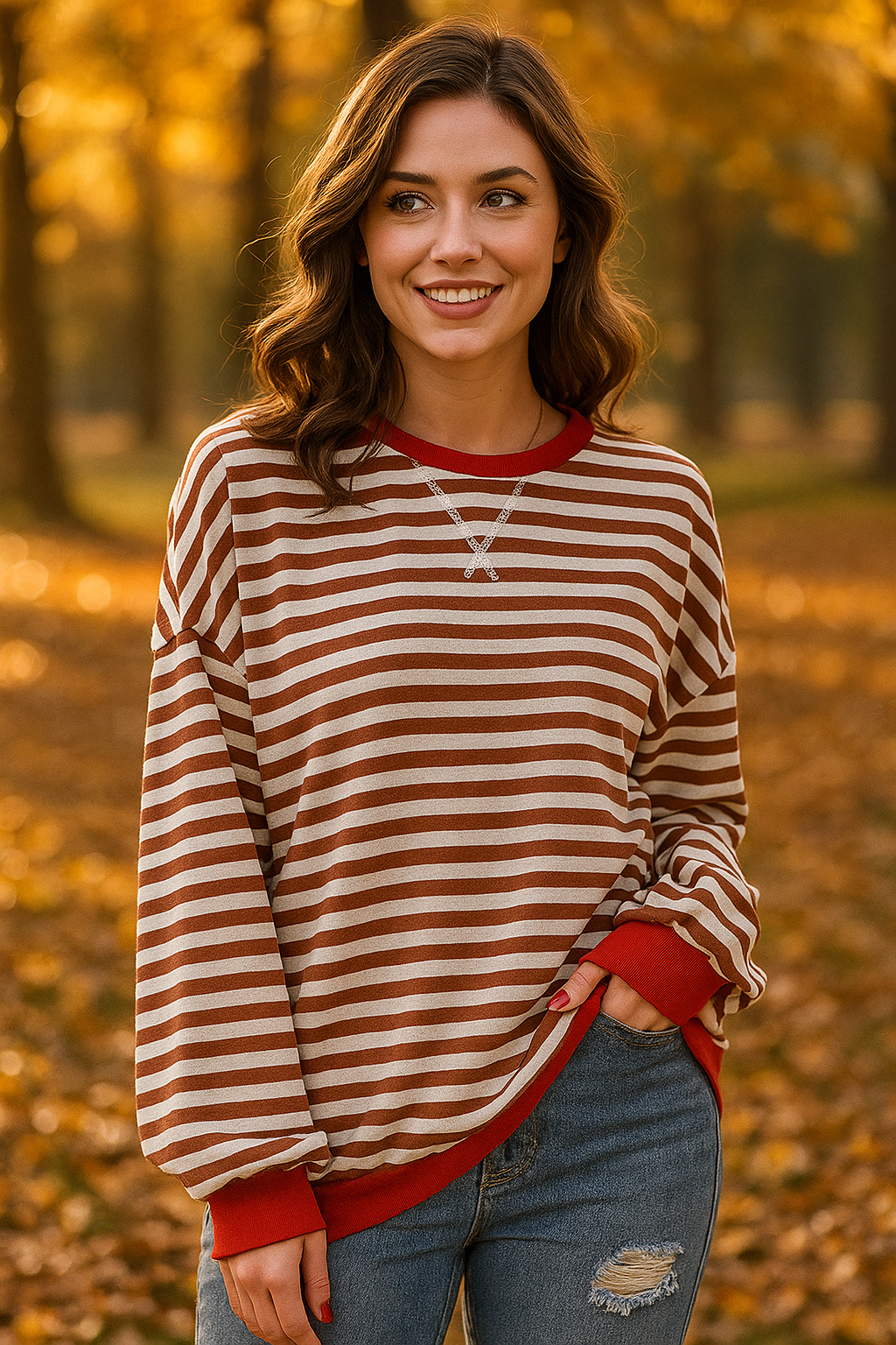 Loose Striped Long Sleeve