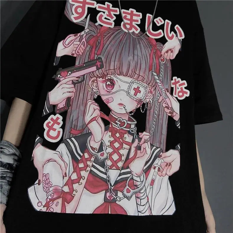 Psycho Kawaii Loose Fit Tee