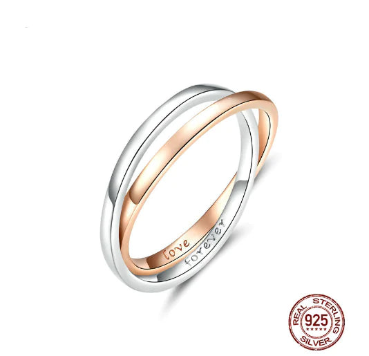 Couples Silver Ring Set