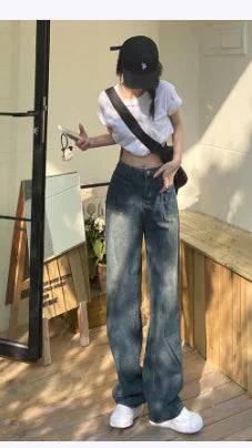 Retro High Waist Jeans