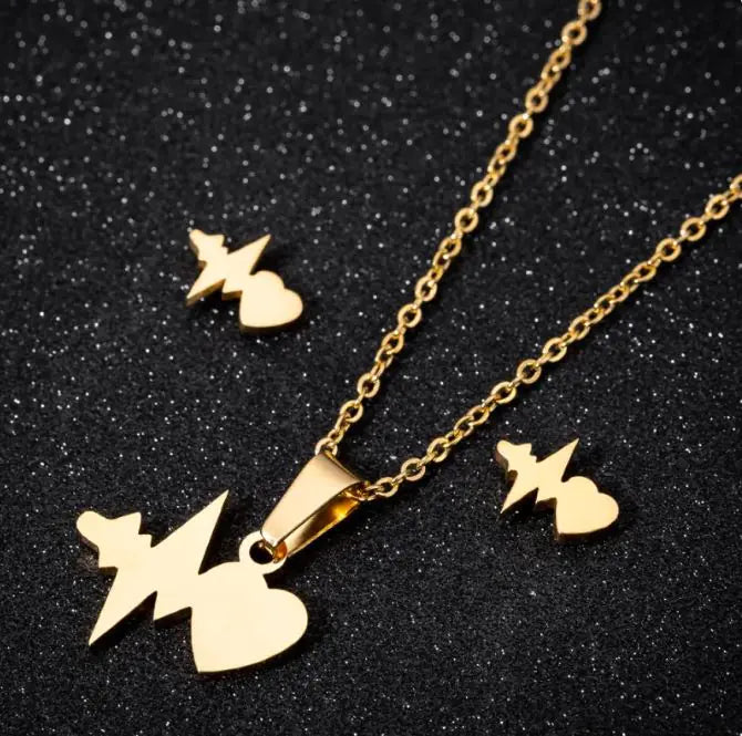 Stainless Steel Love Heart Necklaces