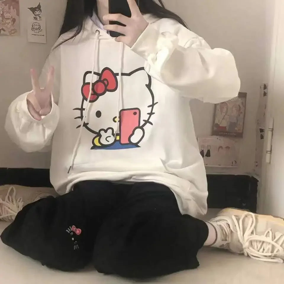 Kitty Cat Long-Sleeved Hoodie