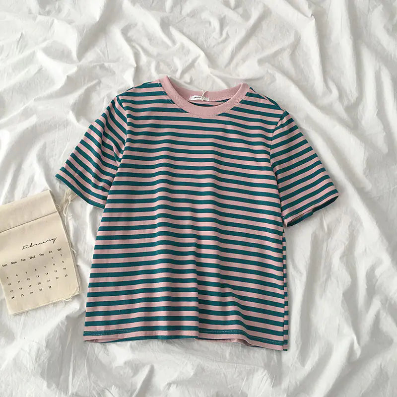 Striped Short Sleeve T-Shirt