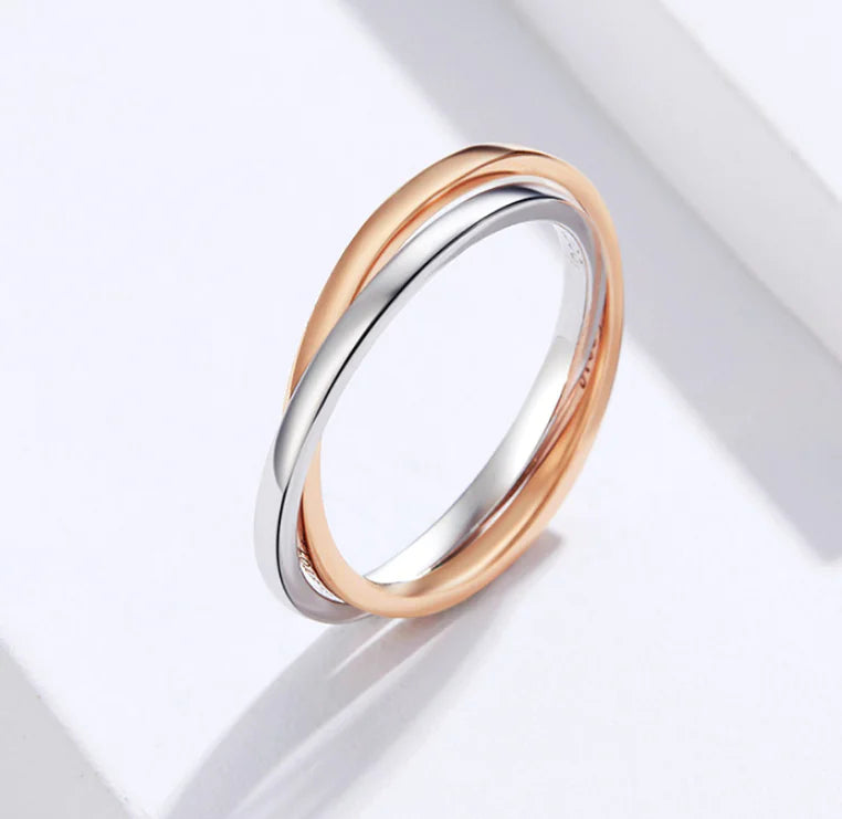 Couples Silver Ring Set
