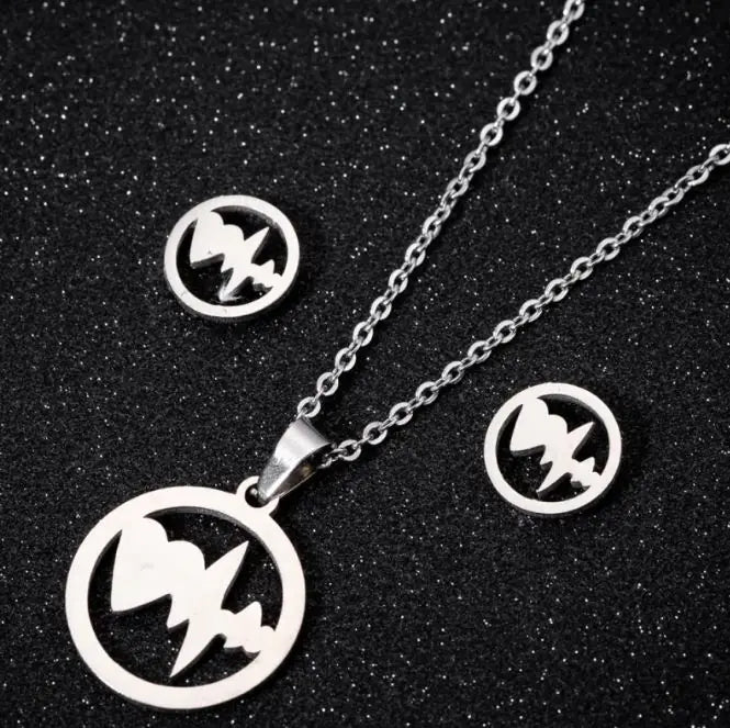 Stainless Steel Love Heart Necklaces