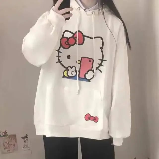 Kitty Cat Long-Sleeved Hoodie