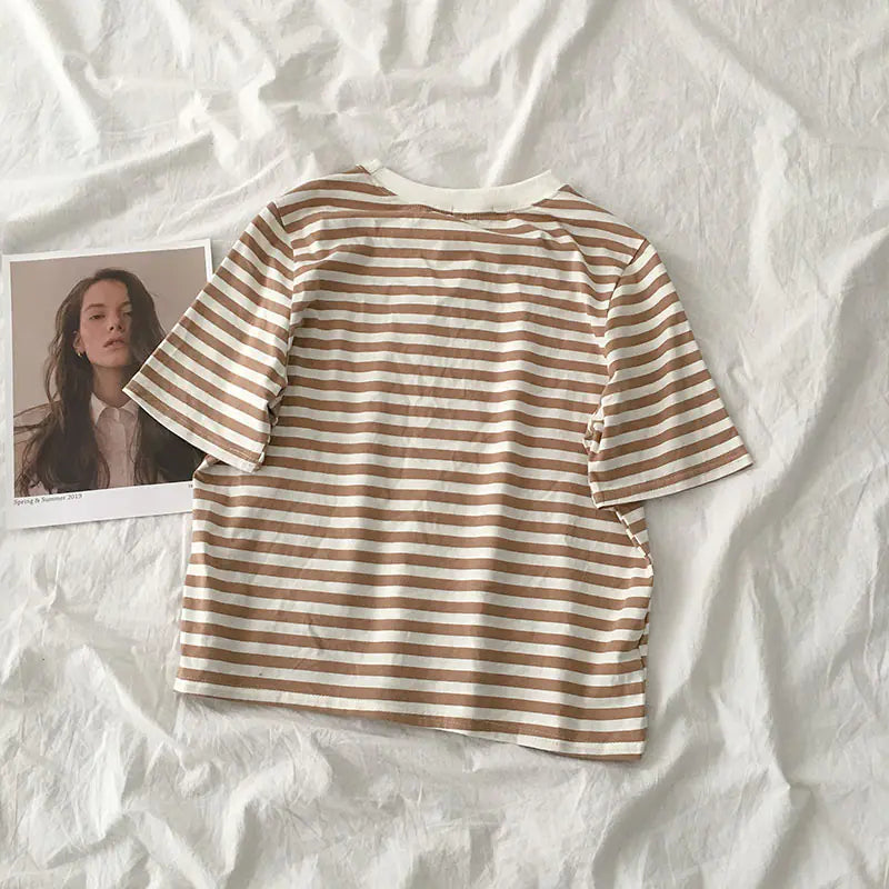 Striped Short Sleeve T-Shirt