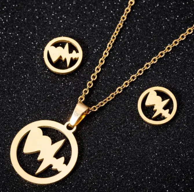 Stainless Steel Love Heart Necklaces