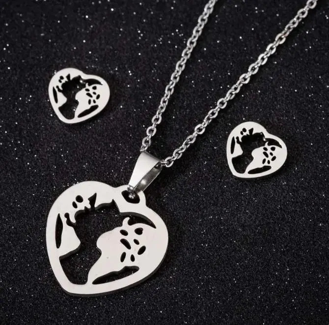 Stainless Steel Love Heart Necklaces